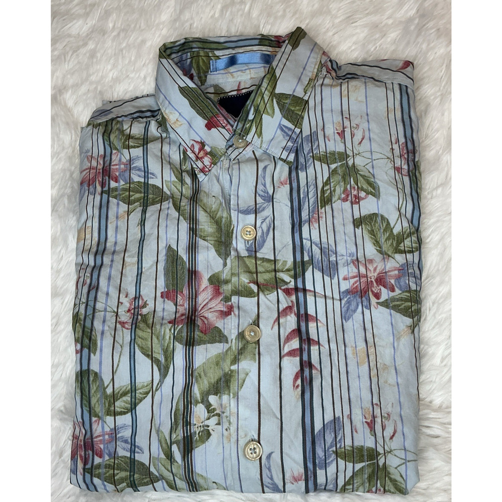 Tommy Bahama Men’s S/P Button Down Floral LongSleeve Shirt